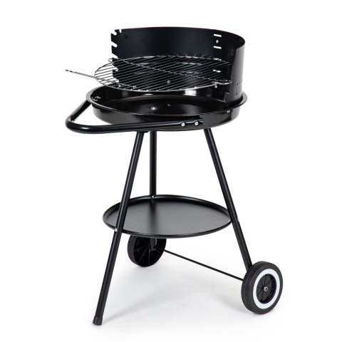 GRILL OGRODOWY OKRĄGŁY RUSZT Z REGULACJĄ WYSOKOŚCI RUSZTU