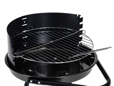 GRILL OGRODOWY OKRĄGŁY RUSZT Z REGULACJĄ WYSOKOŚCI RUSZTU