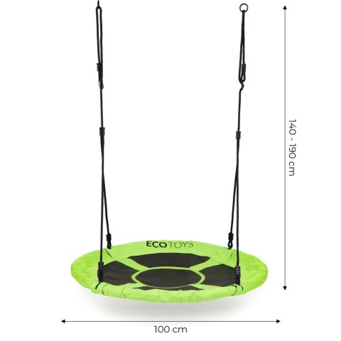HUŚTAWKA OGRODOWA BOCIANIE GNIAZDO 100CM ZIELONA ECOTOYS