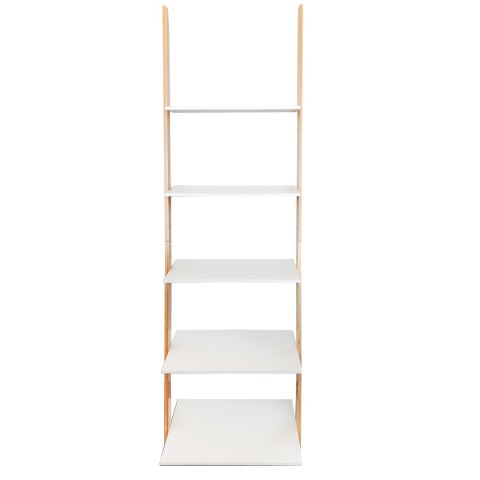 REGAŁ DRABINA 5 PÓŁEK MDF BAMBUS MODERNHOME