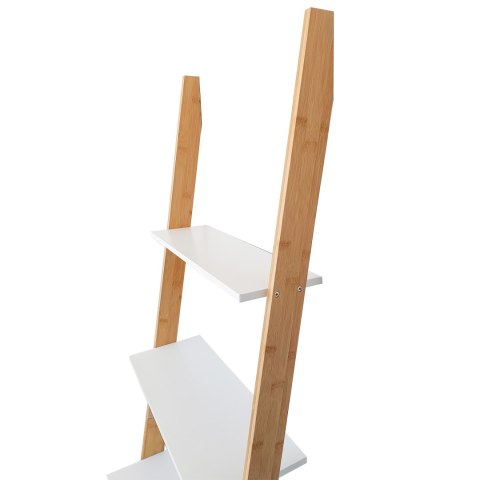 REGAŁ DRABINA 5 PÓŁEK MDF BAMBUS MODERNHOME