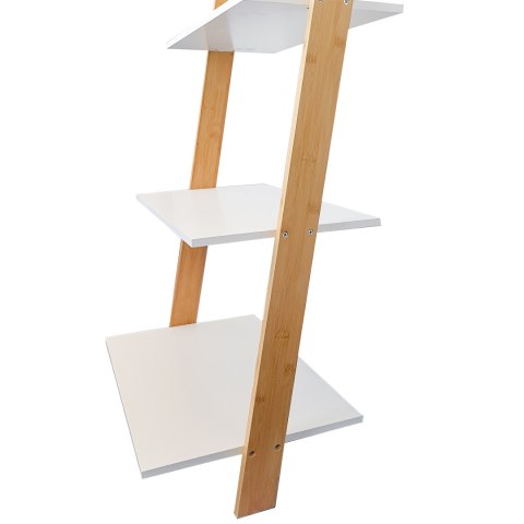 REGAŁ DRABINA 5 PÓŁEK MDF BAMBUS MODERNHOME