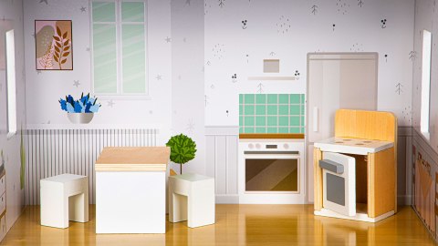 DOMEK DLA LALEK Z MEBLAMI REZYDENCJA GRACE ECOTOYS