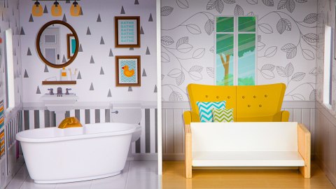 DOMEK DLA LALEK Z MEBLAMI REZYDENCJA GRACE ECOTOYS