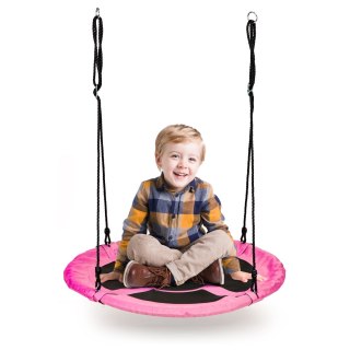 HUŚTAWKA OGRODOWA BOCIANIE GNIAZDO 100CM ECOTOYS RÓŻOWA