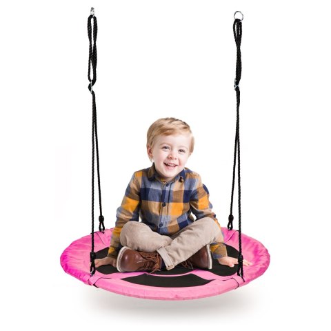 HUŚTAWKA OGRODOWA BOCIANIE GNIAZDO 100CM ECOTOYS RÓŻOWA
