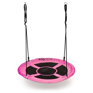 HUŚTAWKA OGRODOWA BOCIANIE GNIAZDO 100CM ECOTOYS RÓŻOWA
