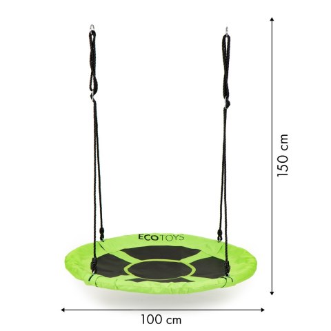 HUŚTAWKA OGRODOWA BOCIANIE GNIAZDO 100CM ECOTOYS ZIELONA