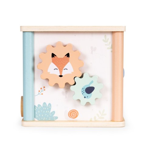 DREWNIANA KOSTKA EDUKACYJNA SORTER KLOCKI ECOTOYS