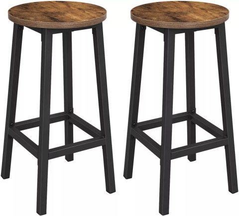 KOMPLET 2SZT TABORET BAROWY BAR WYSOKIE HOKER