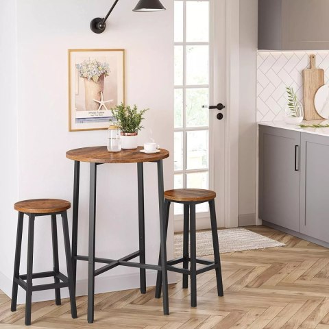 KOMPLET 2SZT TABORET BAROWY BAR WYSOKIE HOKER