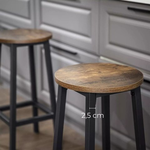 KOMPLET 2SZT TABORET BAROWY BAR WYSOKIE HOKER