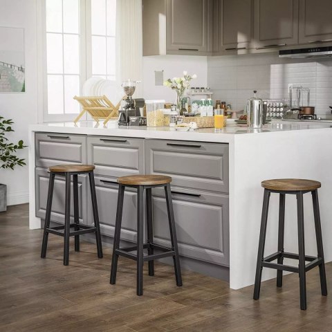 KOMPLET 2SZT TABORET BAROWY BAR WYSOKIE HOKER