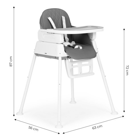 KRZESEŁKO FOTELIK DO KARMIENIA DZIECI 3W1 SKŁADANY ECOTOYS