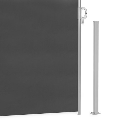 SKŁADANA MARKIZA 300X180 CM BOCZNA ROLETA PARAWAN DO OGRODU NA TARAS ANTRACYT