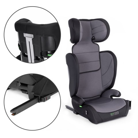 FOTELIK SAMOCHODOWY ISOFIX DLA DZIECI OD 100 CM MIEJSCE NA NAPOJE ECOTOYS