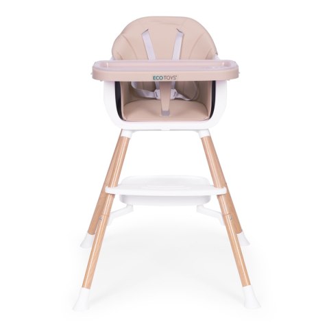 FOTELIK KRZESEŁKO DO KARMIENIA DZIECI 2W1 BEŻOWY ECOTOYS