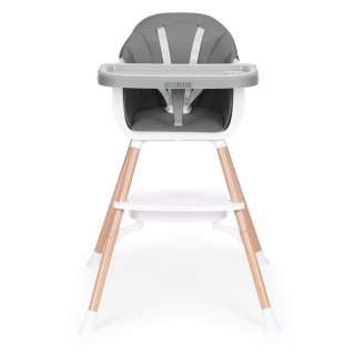 FOTELIK KRZESEŁKO DO KARMIENIA DZIECI 2W1 SZARY ECOTOYS