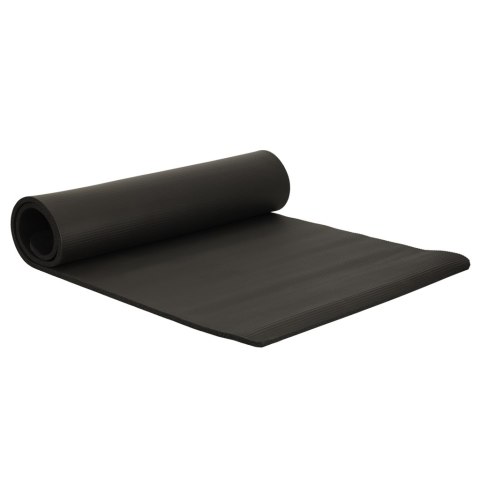 Mata fitness do ćwiczeń jogi gruba 185x83x1,5 cm czarna