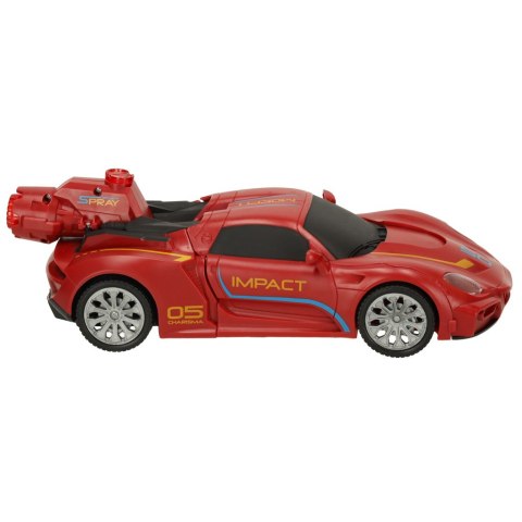 Samochód zdalnie sterowany transformers Revolt auto robot figurka 2w1 składany światła + pilot