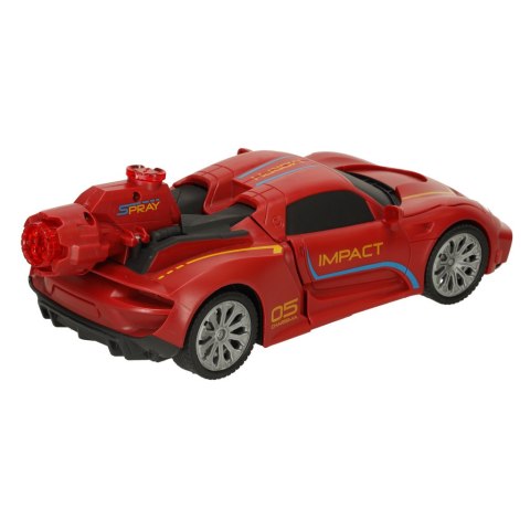 Samochód zdalnie sterowany transformers Revolt auto robot figurka 2w1 składany światła + pilot