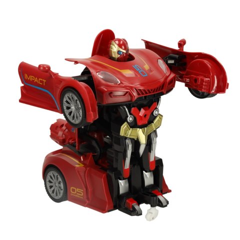 Samochód zdalnie sterowany transformers Revolt auto robot figurka 2w1 składany światła + pilot