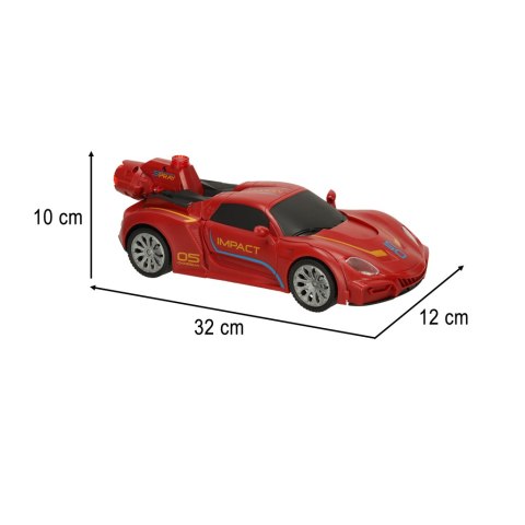 Samochód zdalnie sterowany transformers Revolt auto robot figurka 2w1 składany światła + pilot