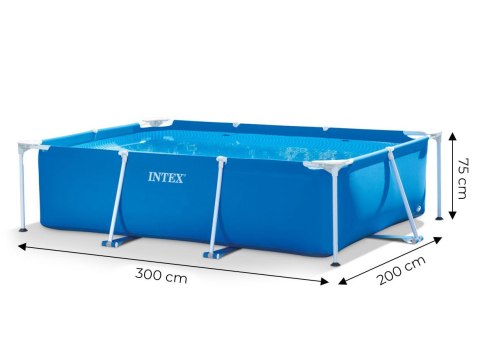 Basen ogrodowy stelażowy prostokątny 3x2m Intex