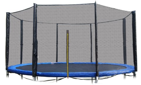 Siatka ochronna zewnętrzna na trampolinę 10ft 8 słupków 305cm