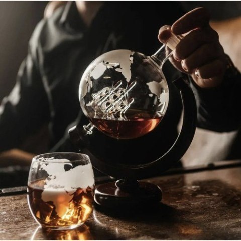 KARAFKA- GLOBUS- ZESTAW DO WHISKY MALATEC 22553